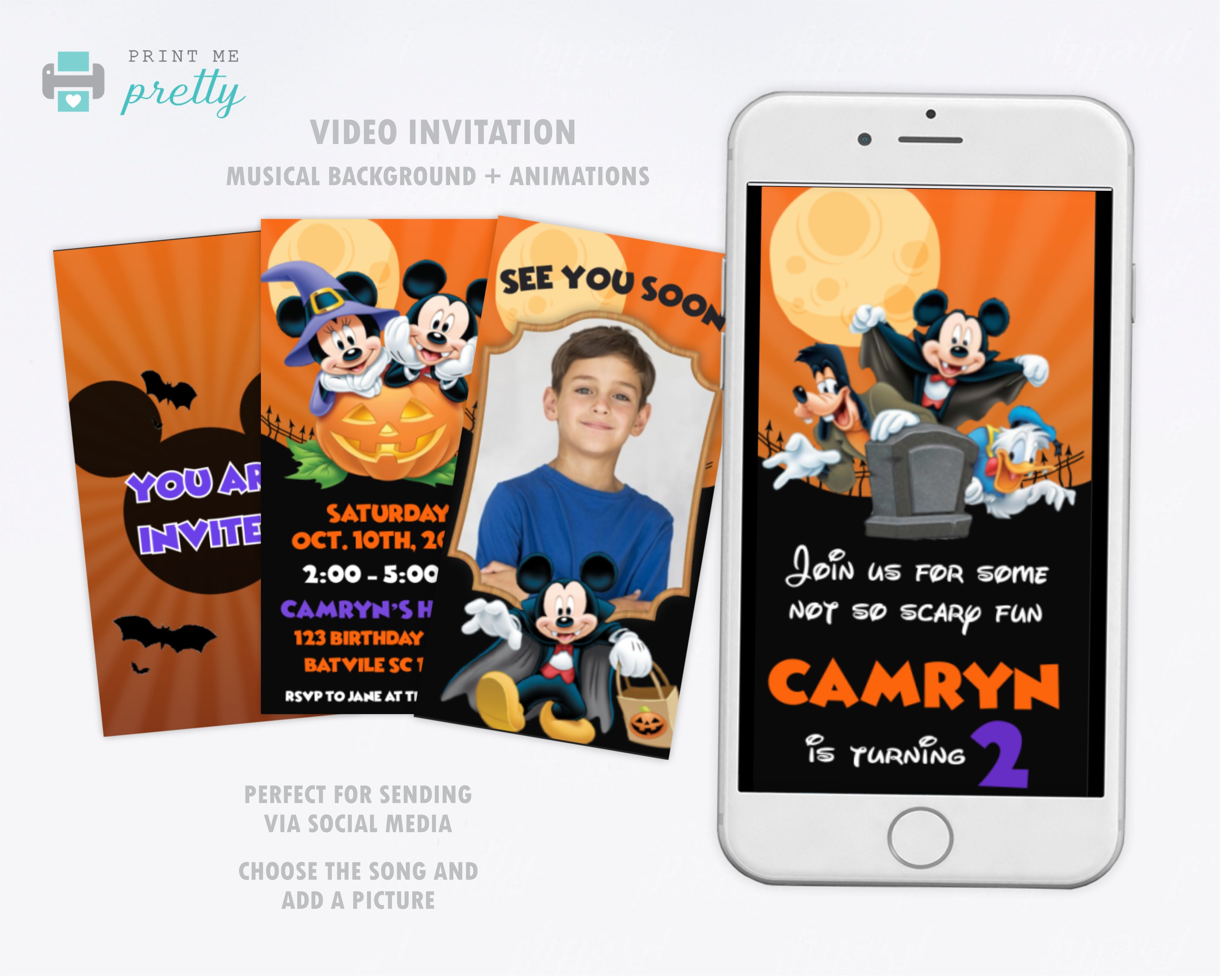 Invitation Template - Fun RSVP Video Invite