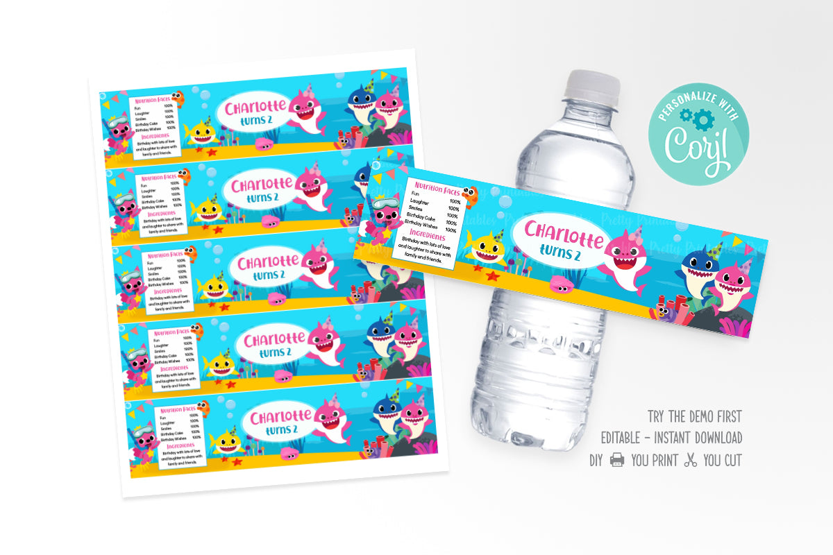 Cocomelon Water Bottle Labels [INSTANT DOWNLOAD] - My Store