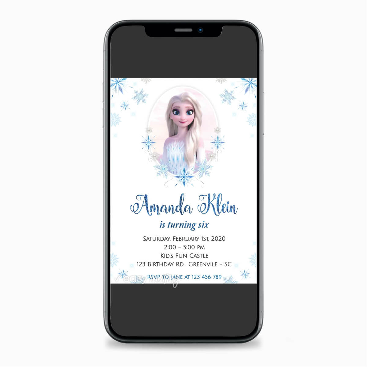 DIY Editable Invitation Frozen 2 Party Invitation Print Yourself, Frozen  Birthday Invitation DIY, Frozen Party Printable Invitation, Elsa 