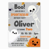 Cute Halloween Birthday Invitation for Boys