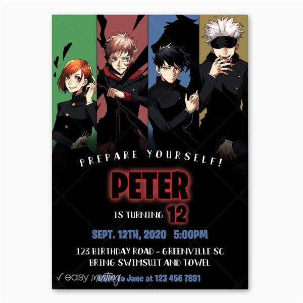 16PCS Anime Invitations Cards Postcard Style for Kids Birthday Party  Supplies 5×7Inches : Buy Online at Best Price in KSA - Souq is now  Amazon.sa: Arts & Crafts