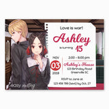 Kaguya Sama - Love is War! Birthday Invitation