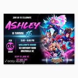 Mobile Legends: Bang Bang Birthday Invitation for Girls