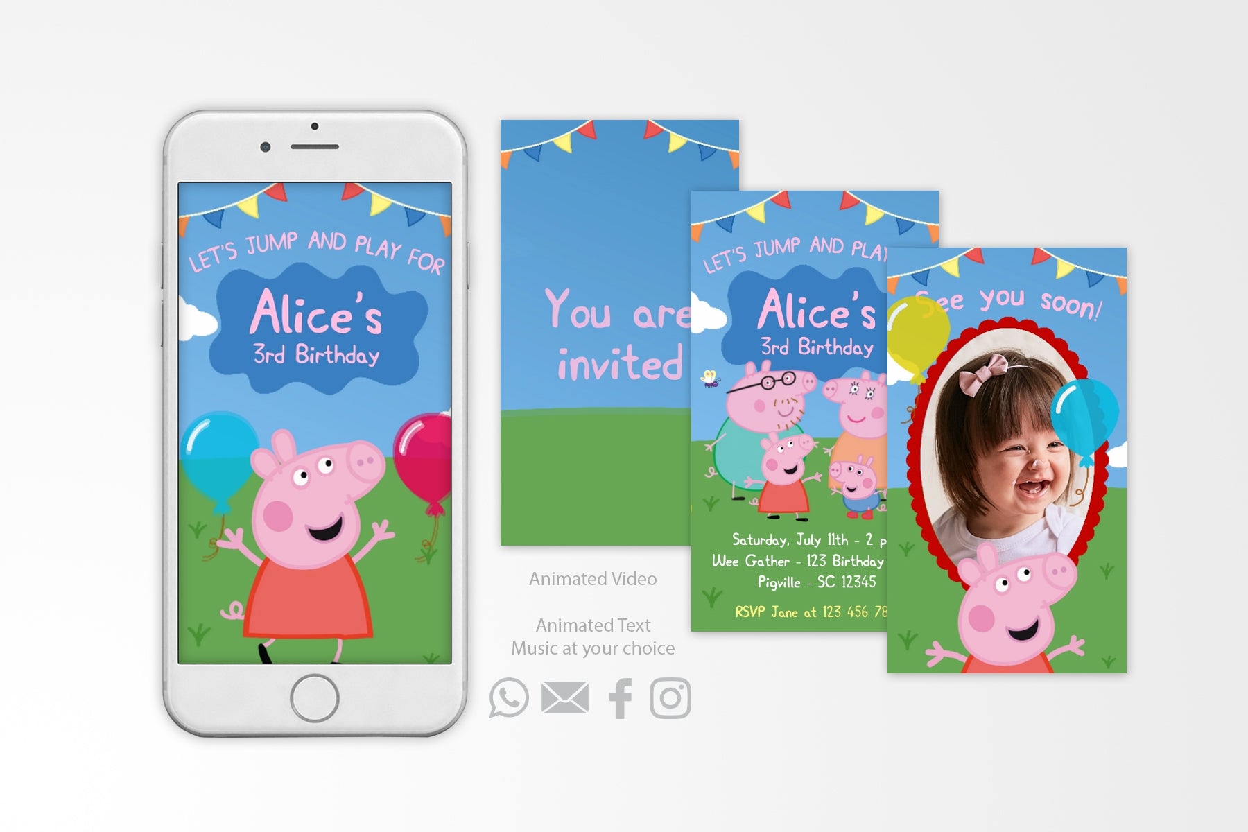 Peppa Pig Video Invitation – Easy Inviting