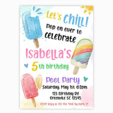 Popsicle Birthday Invitation